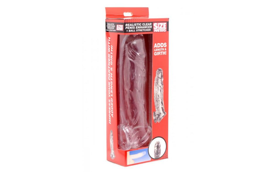 Realistic Clear Penis Enhancer and Ball Stretcher