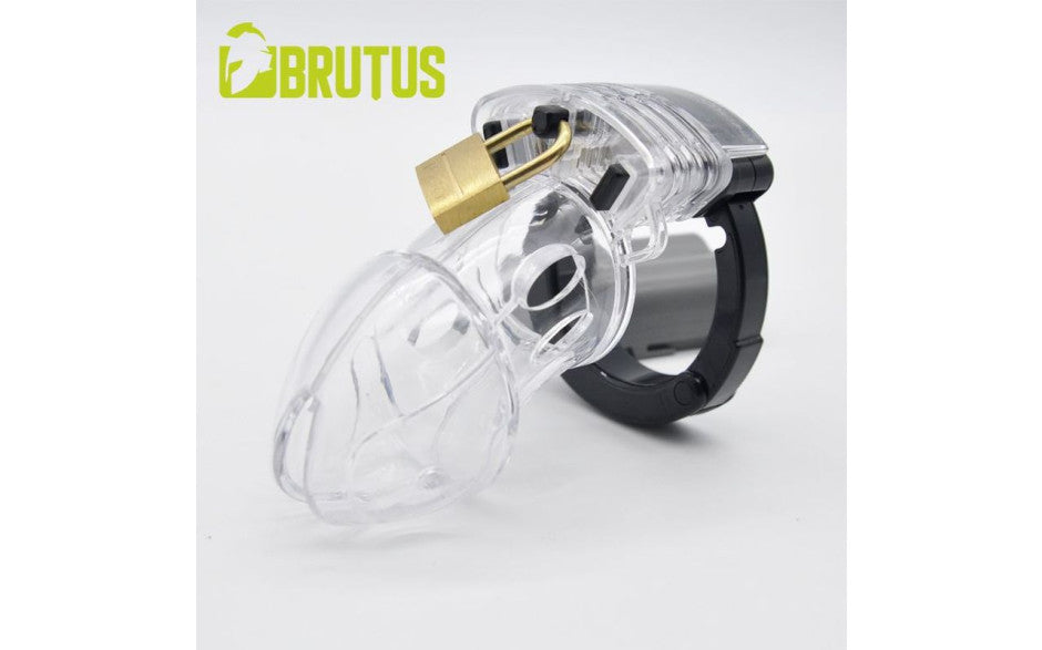 Brutus Alpha Chastity Cage Clear