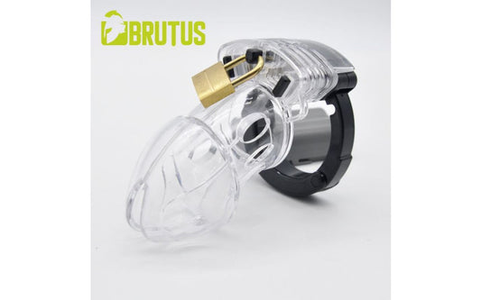 Brutus Alpha Chastity Cage Clear