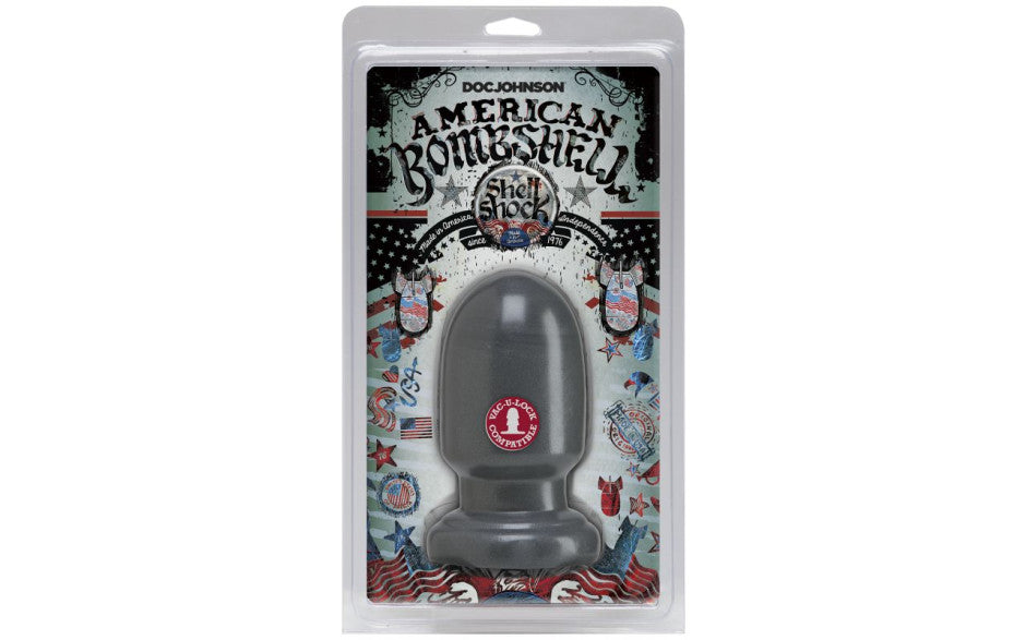 Shell Shock Small Anal Plug Gun Metal