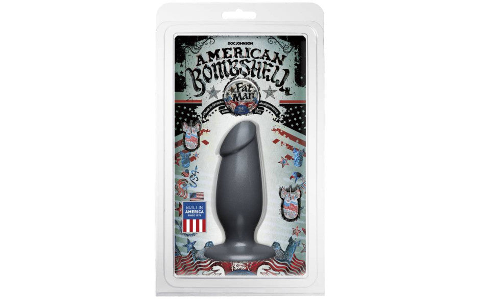 Fat Man Anal Plug Gun Metal