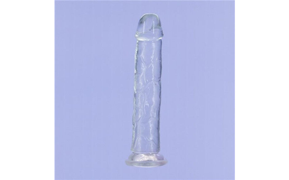 Crystal Dildo Straight 9in Clear