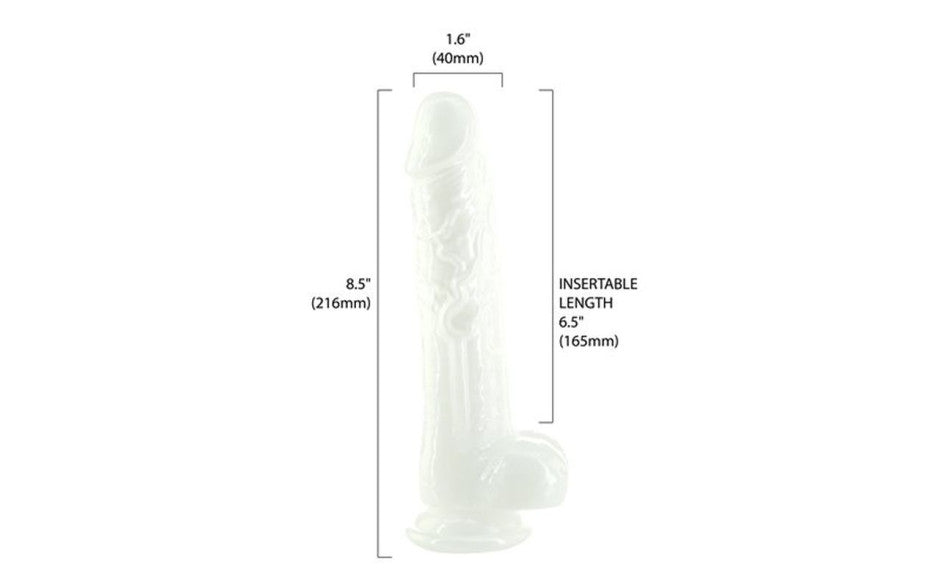 Pearl Dildo 8.5in Pearl White