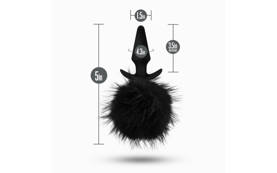 Anal Adventures Platinum Rabbit Tail Plug