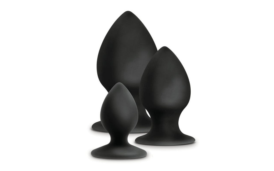 Anal Adventures Platinum Silicone Anal Stout Plug Kit