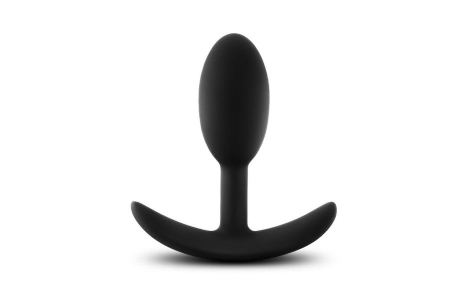 Anal Adventures Platinum Silicone Vibra Slim Plug Small