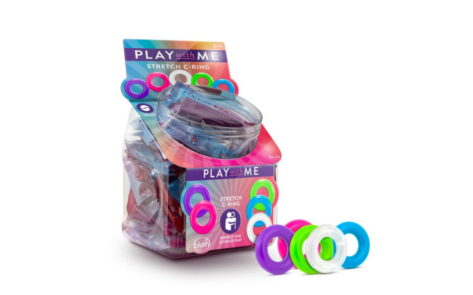 Play with Me Stretch C Ring 50 Pc Fishbowl Display