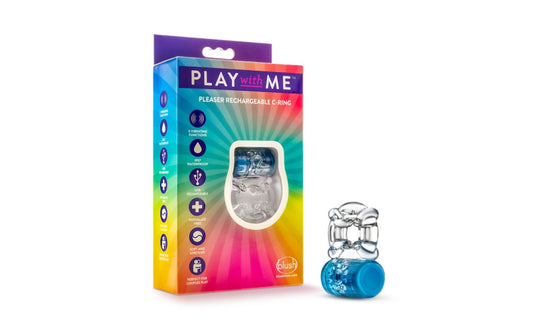 Play with Me Pleaser Rechargeable C Ring Blue