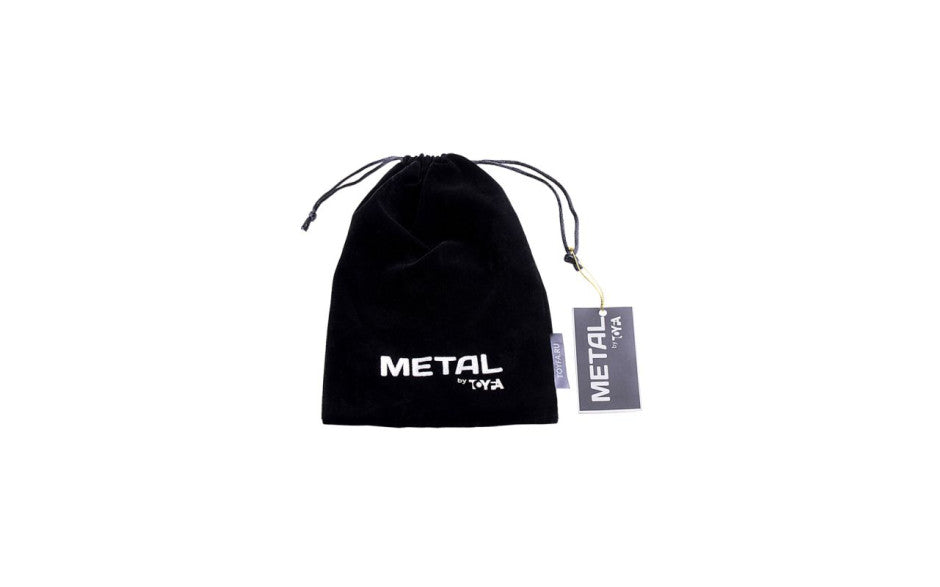 Silver Metal Anal Plug Small w White Tail