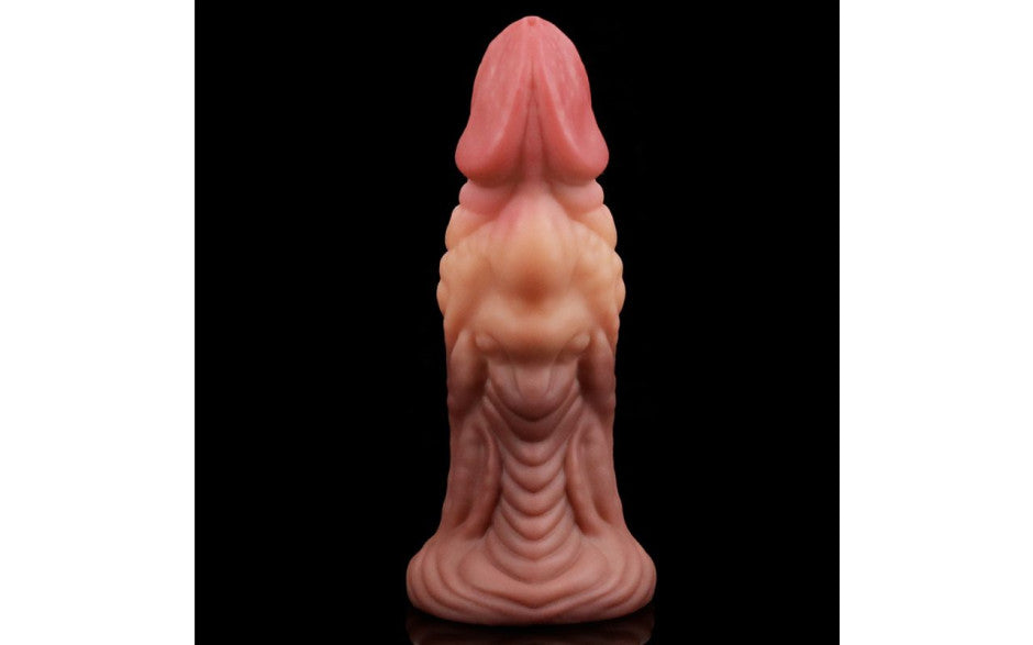 Nature Cock 7in Dual Layer Huge ALIEN Silicone Butt Plug Dildo