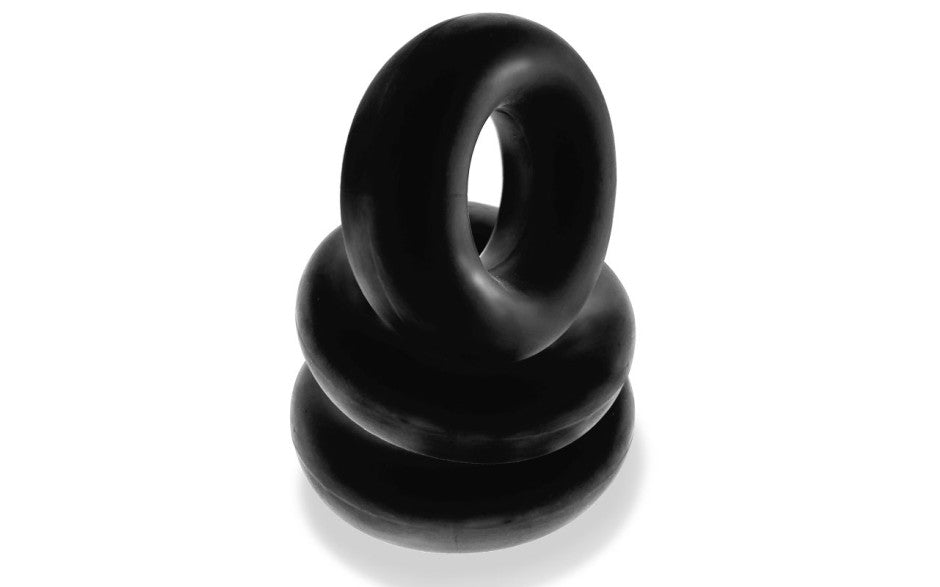 Fat Willy 3 Pc Jumbo Cockrings Black