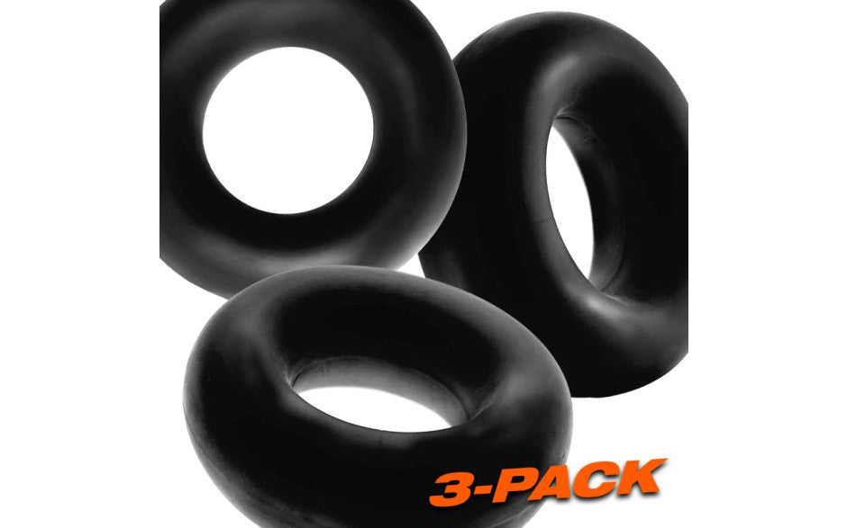 Fat Willy 3 Pc Jumbo Cockrings Black