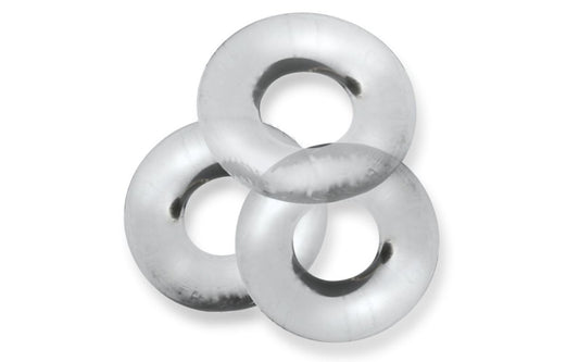 Fat Willy 3 Pc Jumbo Cockrings Clear