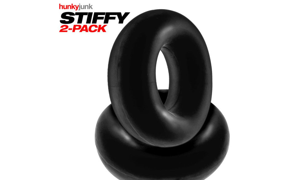 Stiffy 2 Pc Bulge Cockrings by HunkyJunk Tar Ice