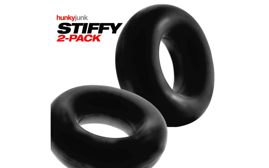Stiffy 2 Pc Bulge Cockrings by HunkyJunk Tar Ice