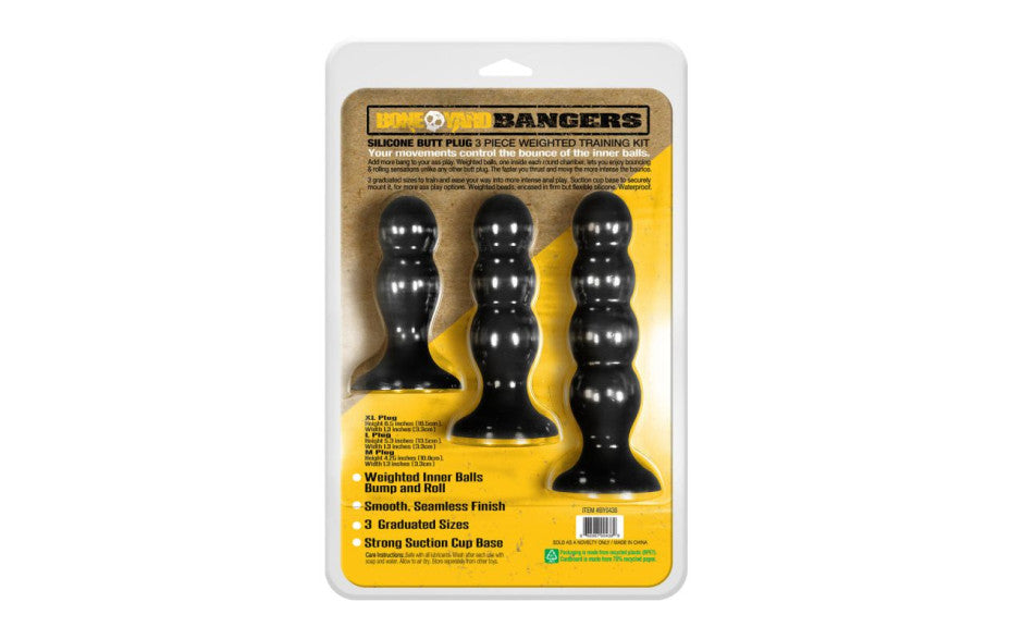 Bangers Silicone Ass Training Kit 3 Pc