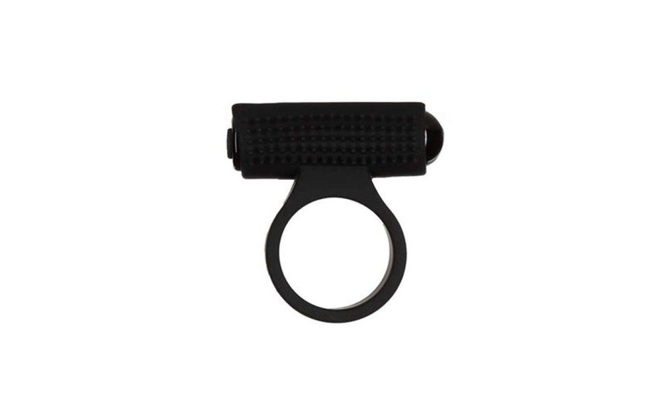 Power Bullet Cosmic Cock Ring w Bullet Black