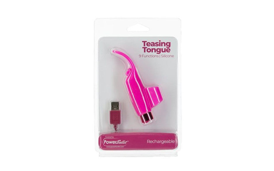 Power Bullet Teasing Tongue  w Rechargeable Bullet Pink