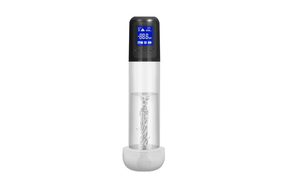 Smart Rechargeable LCD Penis Pump w Sleeve and Donut