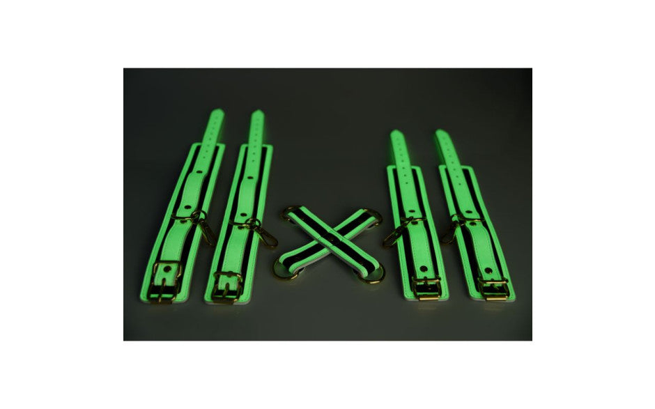 Kink In the Dark Glowing Hog Tie Set Fluro Green