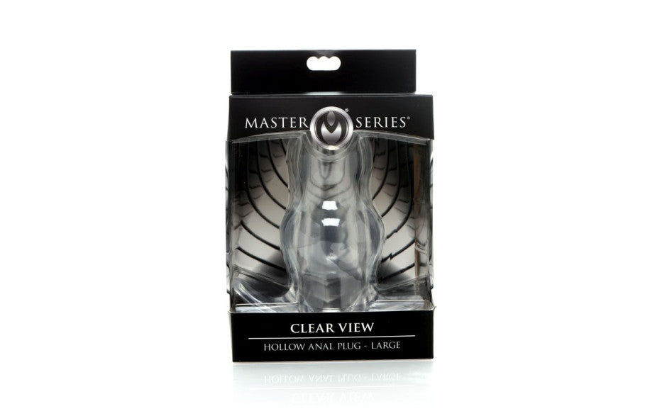 Clear View Hollow Anal Plug Large