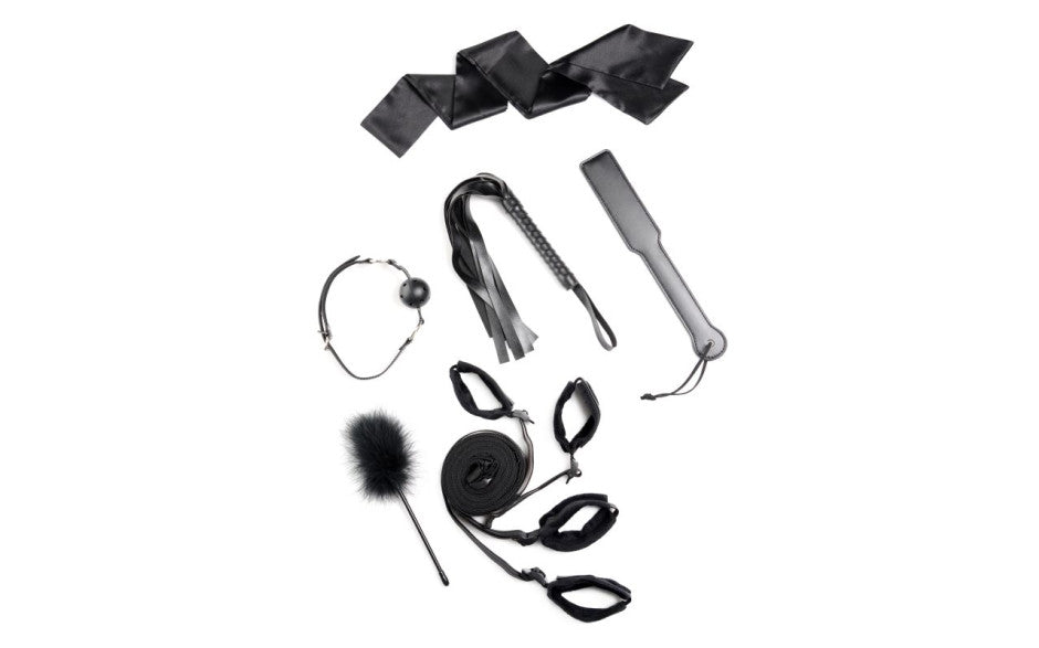 Bed Restraint Bondage Kit Black