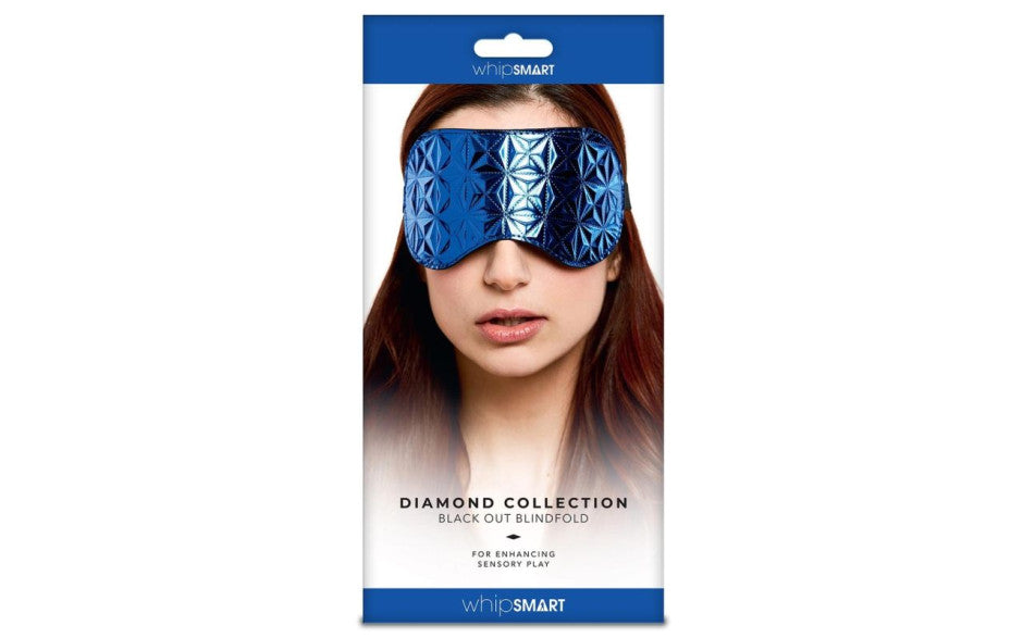 Whip Smart Diamond Blindfold Blue