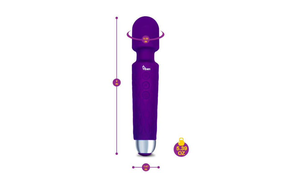 Viben Tempest Travel Wand Massager Violet
