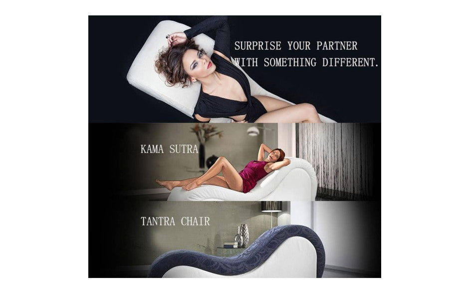 Kama Sutra Mebon Chaise Love Lounge Black