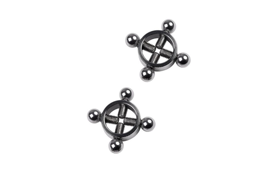 Silver Metal 2 Pc Nipple Clamps