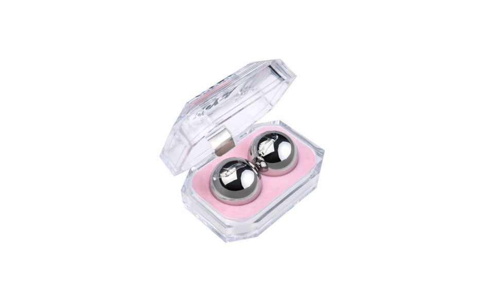 Silver Metal 2 Pc Vaginal Balls 3cm