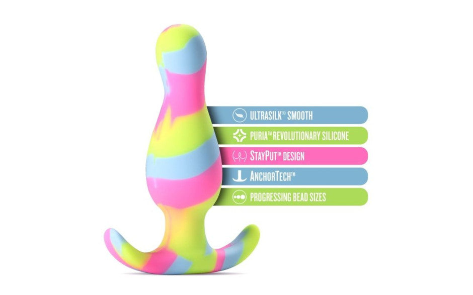 Avant Kaleido Lime Silicone Butt Plug