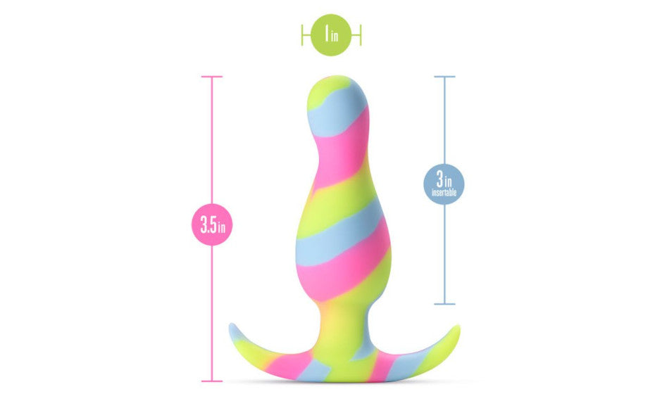 Avant Kaleido Lime Silicone Butt Plug