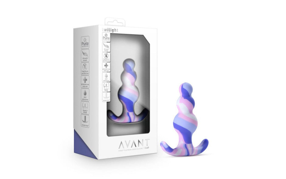 Avant Twilight Blue Silicone Butt Plug