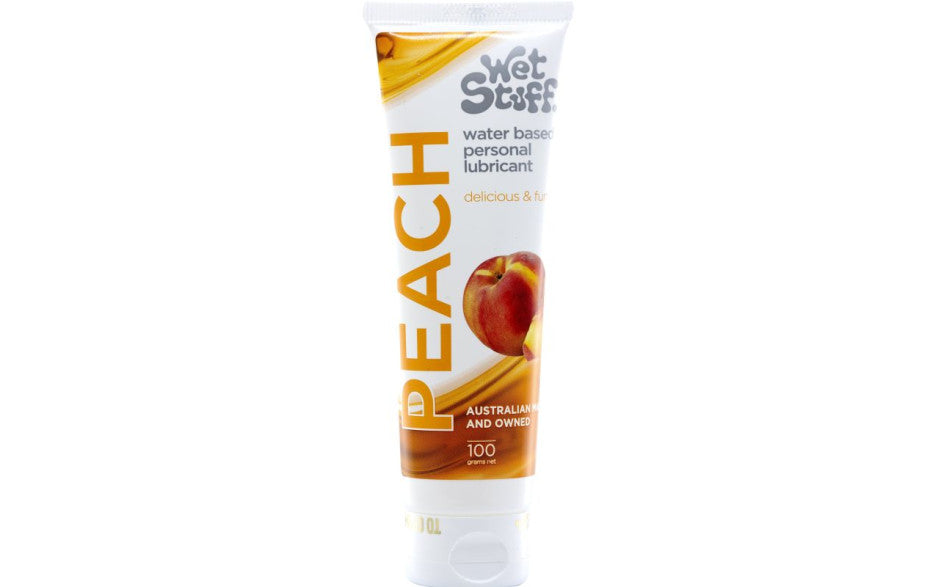 Wet Stuff Peach Water Based Flavoured Lubricant Tube 100g