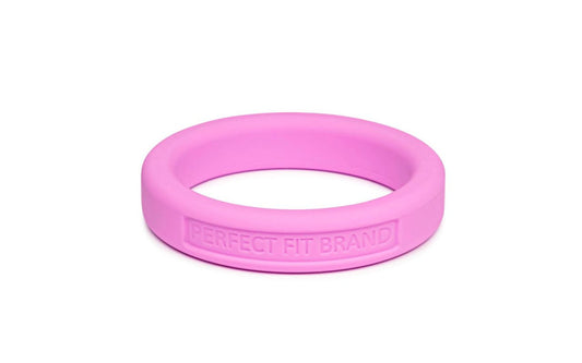 Classic Silicone Medium Stretch Penis Ring 44mm Pink