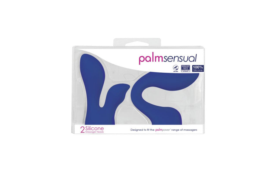 PalmSensual Massager Heads Blue (For use with PalmPower)