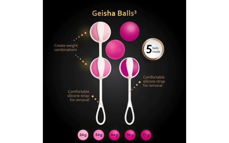 Geisha Balls 3 Sugar Pink