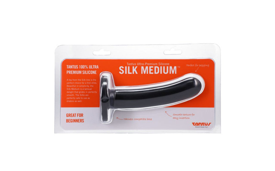 Silk Dildo Medium Onyx