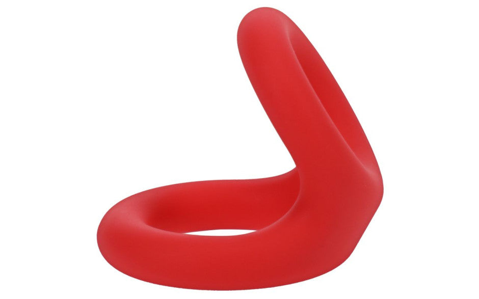 Uplift Silicone Cock Ring Crimson