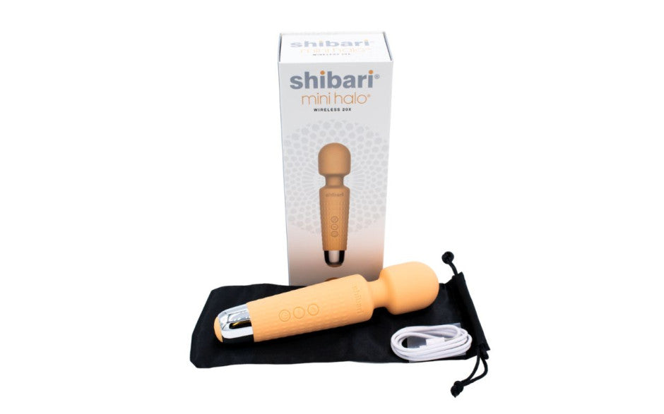 Shibari Mini Wand Halo 20X Peach