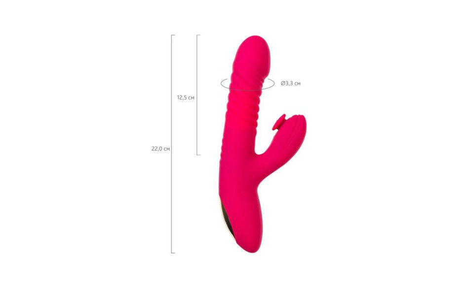 JOS Seri Thrusting Vibrator with Clitoral Stimulator Pad