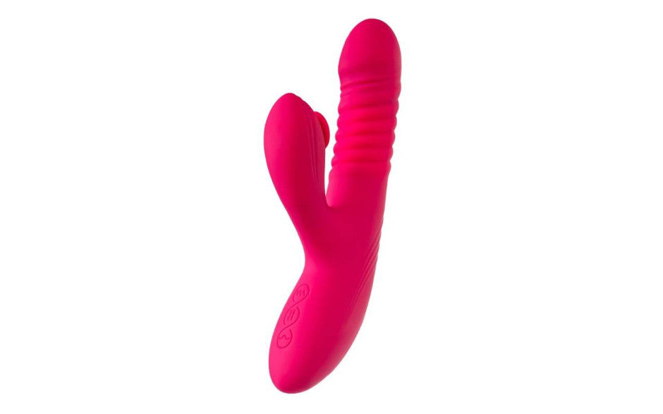 JOS Seri Thrusting Vibrator with Clitoral Stimulator Pad