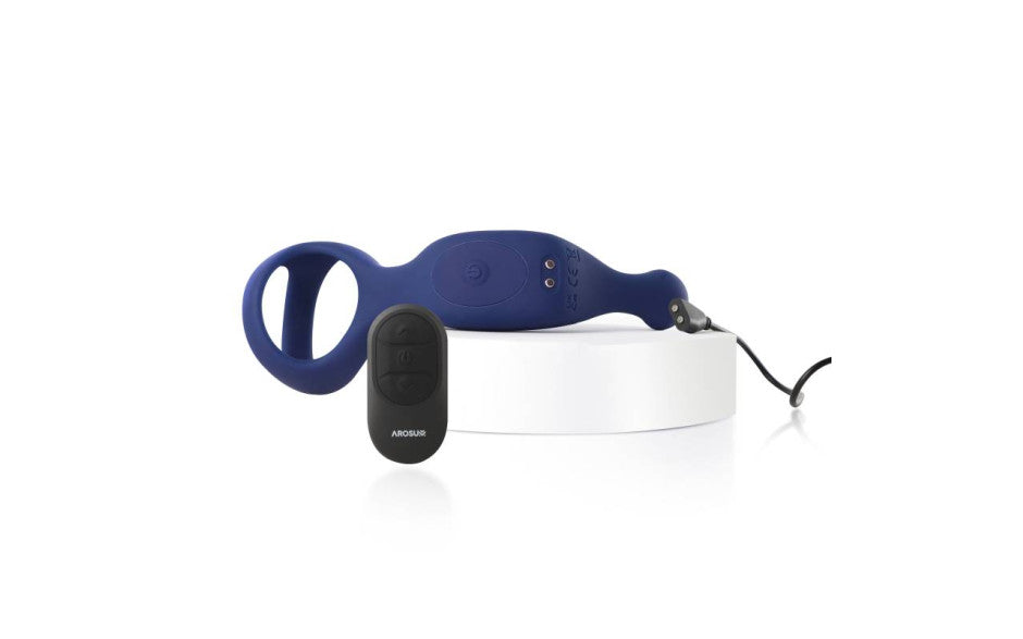 Underquaker Vibrating Anal Probe with Cockring and Remote