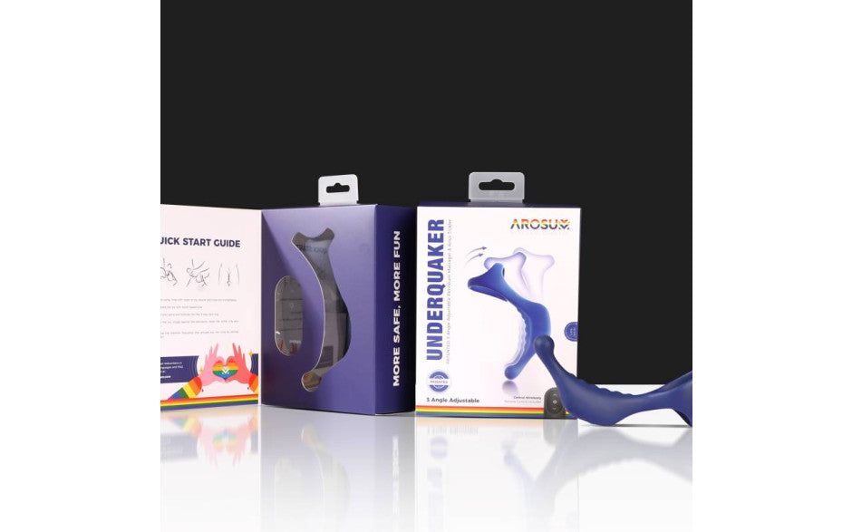 Underquaker Vibrating Anal Probe with Cockring and Remote