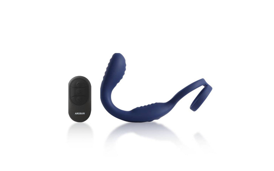 VibraDuo Vibrating Anal Probe and Perineum Stim with Cockring