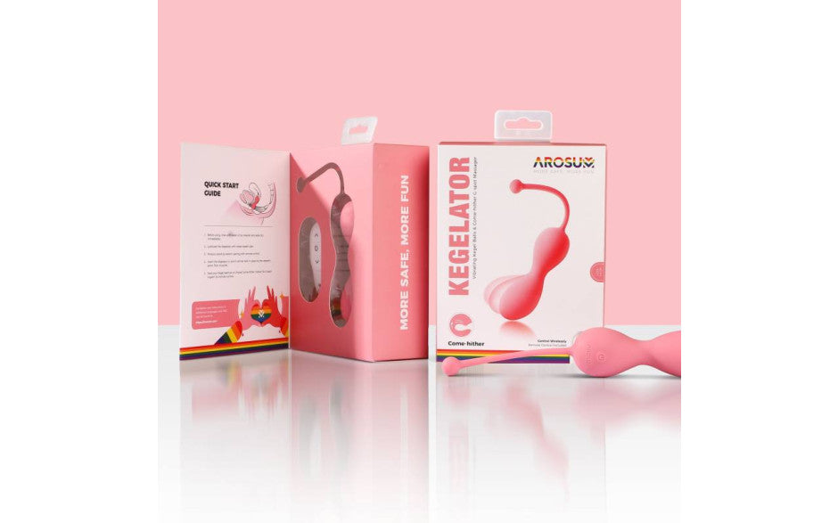Kegelator Duo Vaginal Balls Come Hither Stimulator with Remote