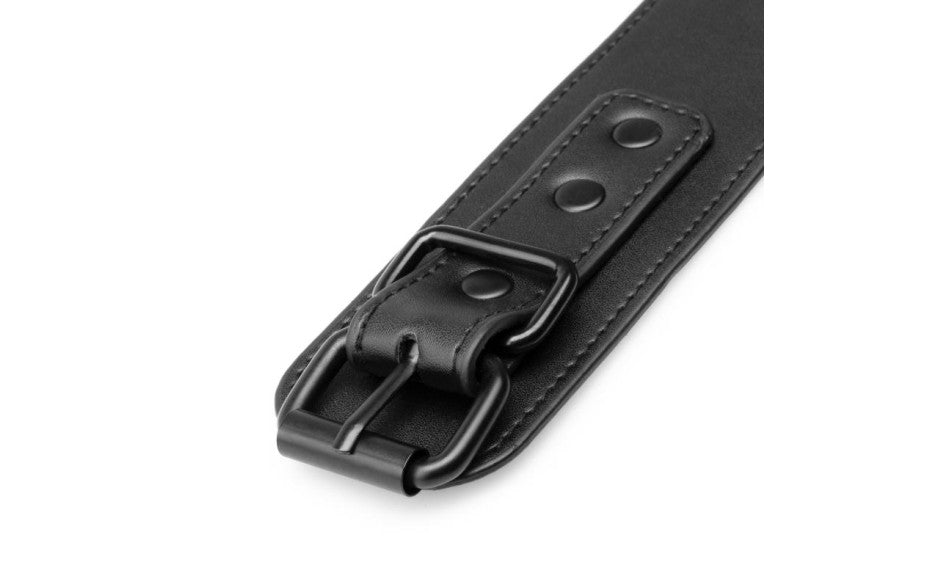 Faux Leather Handcuffs Black