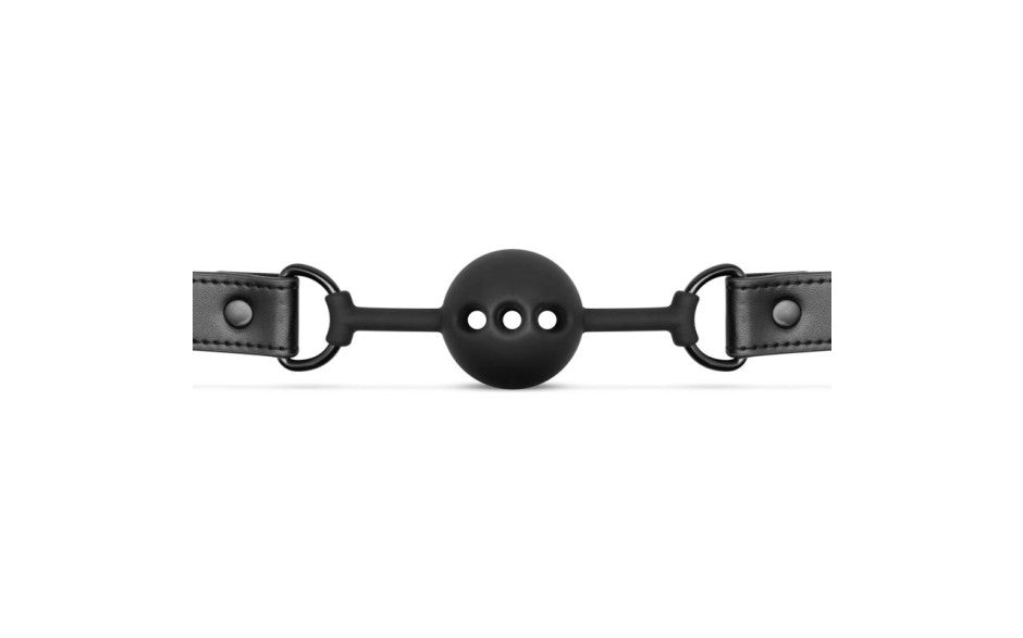 Breathable Silicone Ball Gag Black