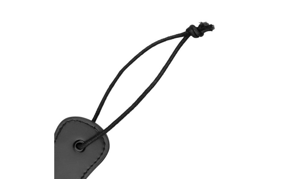 Faux Leather Paddle Black
